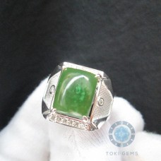 NHẪN BẠC ĐÁ CHỦ NEPHRITE